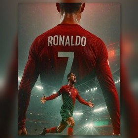 Malen nach Zahlen Cristiano Ronaldo beim Torjubel im roten Portugal-Trikot