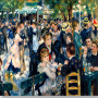 Malen nach Zahlen Le Bal du moulin de la Galette von Renoir mit Tänzern und Tischen