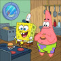 Malen nach Zahlen SpongeBob und Patrick beim Kochen in der Krossen Krabbe