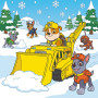 Malen nach Zahlen Rubble und sein Team auf einem Bulldozer im Schnee
