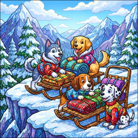 Malen nach Zahlen Paw Patrol