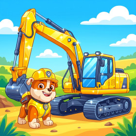 Malen nach Zahlen Paw Patrol