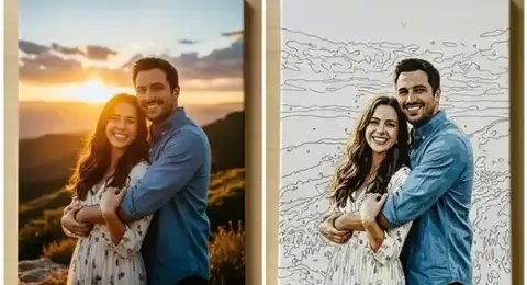 Personalisiertes Malen-nach-Zahlen-Set mit Ihrem Foto