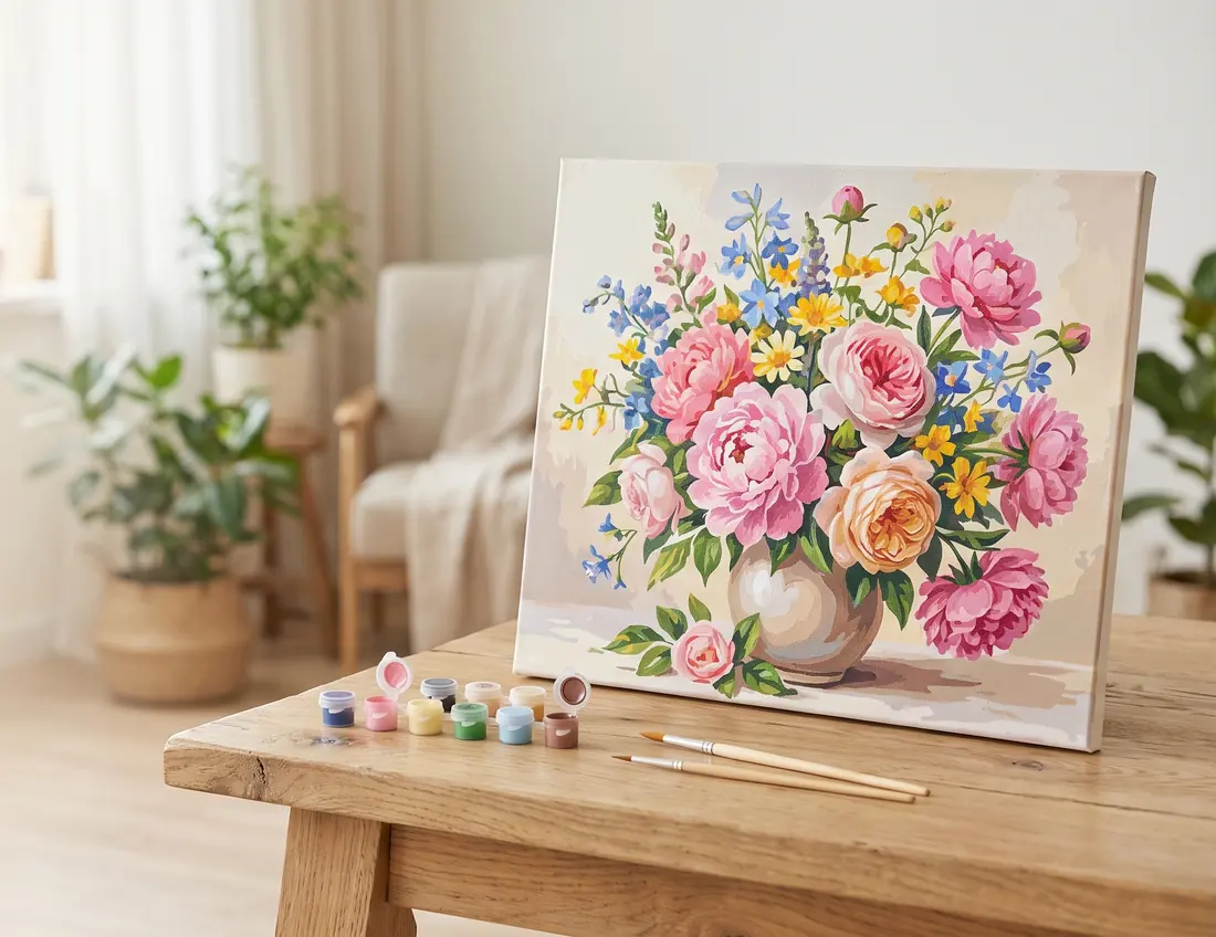 Malen nach Zahlen Blumen
