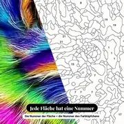 Malen nach Zahlen buntes Kätzchen mit Schmetterling – Nahaufnahme der nummerierten Leinwand