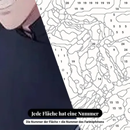Malen nach Zahlen Gojo Satoru und Geto Suguru – nummerierte Leinwand zum Malen
