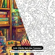 Malen nach Zahlen Jugendlicher beim Rollenspiel – Nahaufnahme der nummerierten Leinwand
