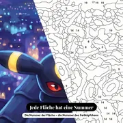 Malen nach Zahlen Nachtara auf einem Dach bei Nacht – Nahaufnahme der nummerierten Leinwand