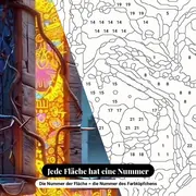 Malen nach Zahlen Jack Skellington Kürbis Buchstabe T – Nahaufnahme der nummerierten Leinwand