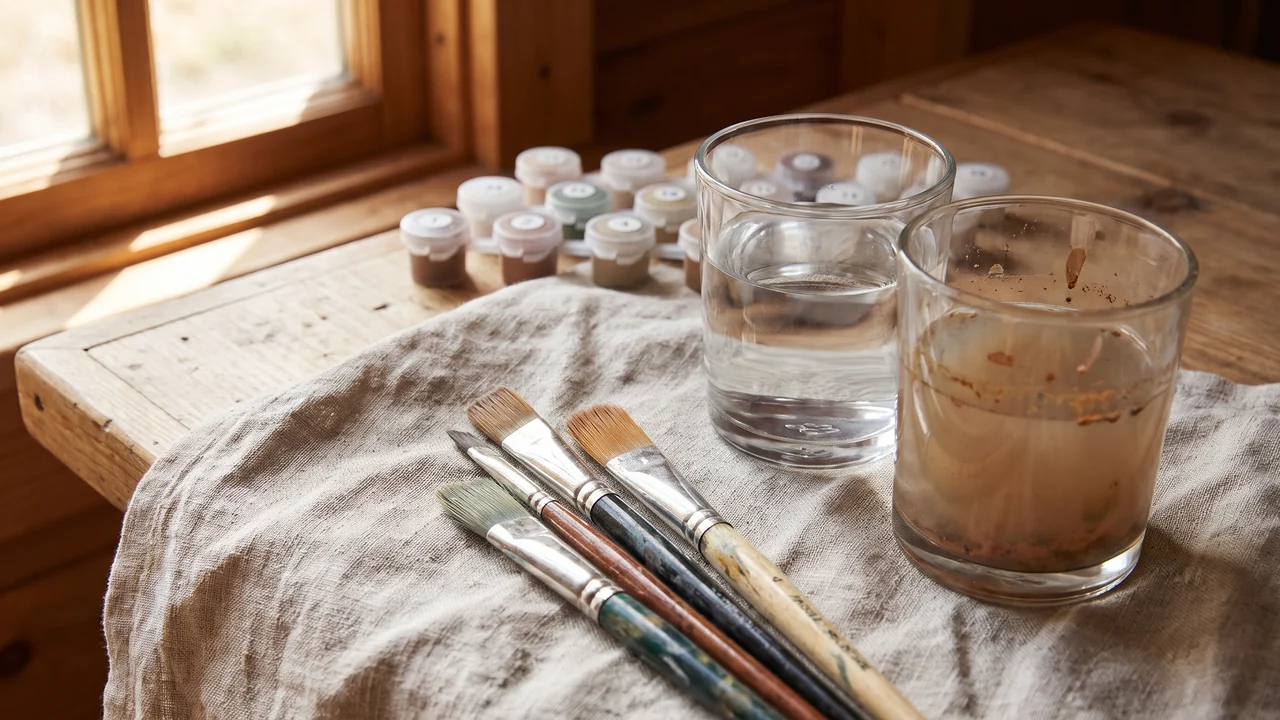Pinsel reinigen Acrylfarbe: So bleiben Borsten weich